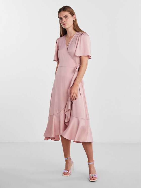 YAS YAS Kokteilinė suknelė Thea 26028890 Rožinė Standard Fit