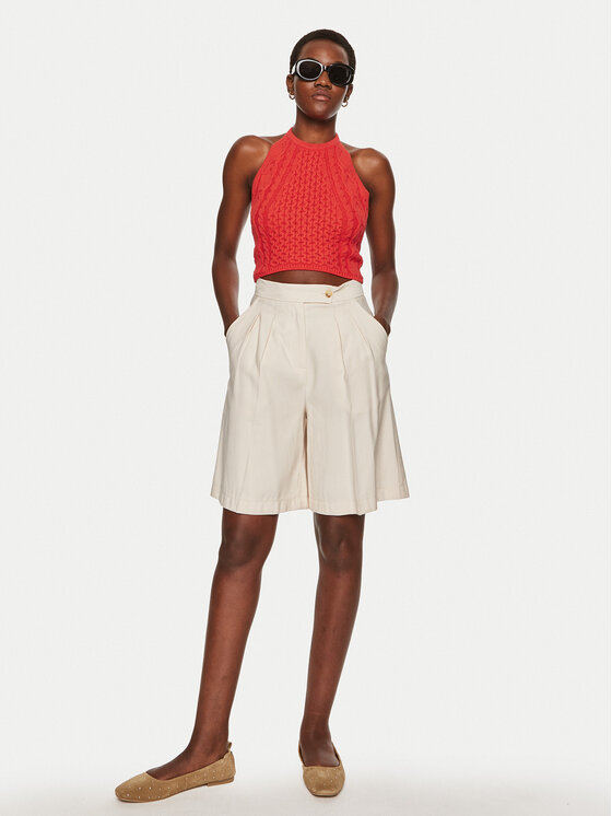 STAUD STAUD Bluzka Lori R24P3136CA Czerwony Regular Fit