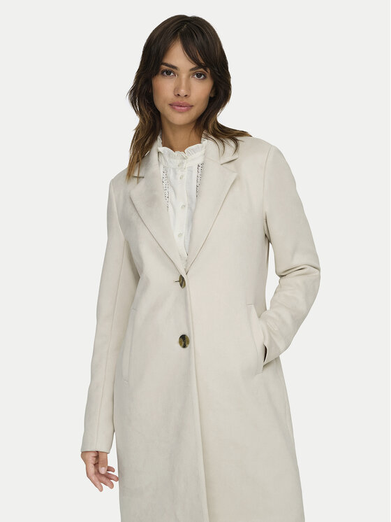 ONLY ONLY Plášť z umelej kože Diane 15336518 Béžová Regular Fit