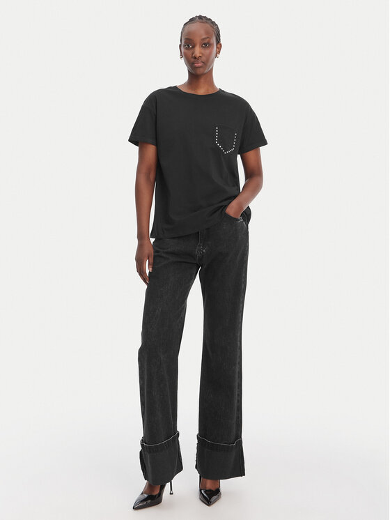 Liu Jo Liu Jo Póló WA6372 JS923 Fekete Regular Fit
