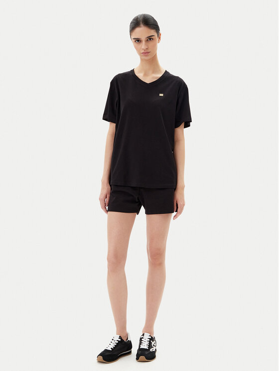 EA7 Emporio Armani EA7 Emporio Armani Póló 7W000029 AF10373 UC001 Fekete Loose Fit