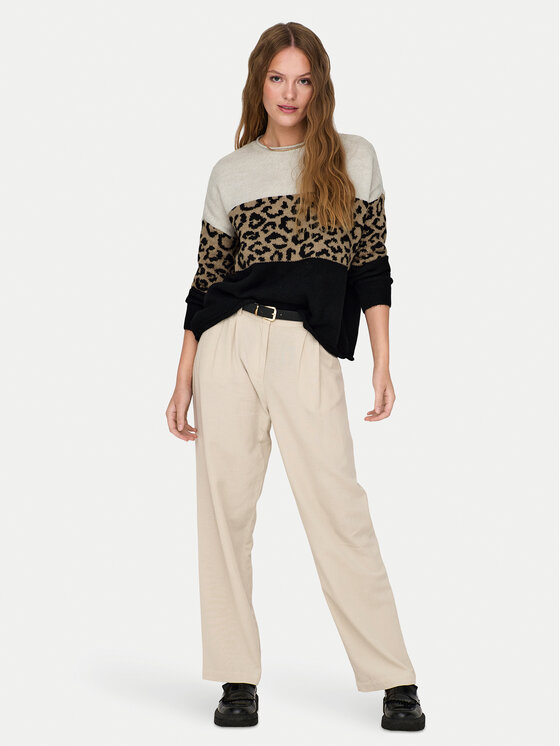 ONLY ONLY Pulover Jade 15294969 Bej Regular Fit