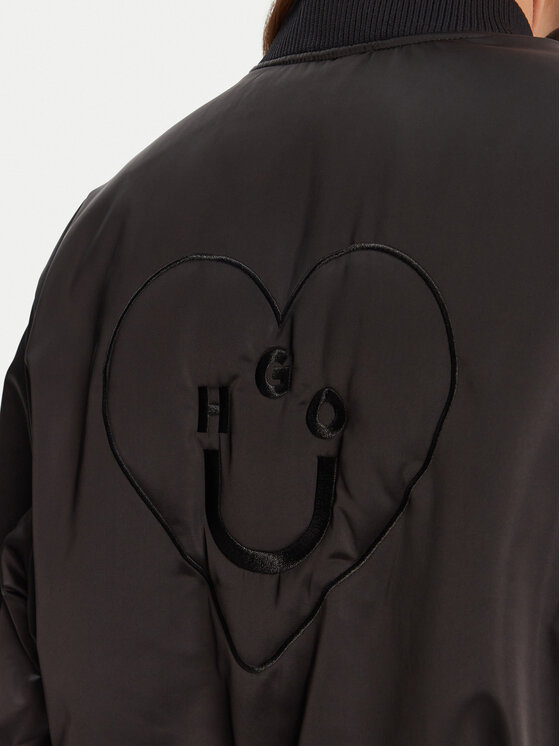 HUGO HUGO Kurtka bomber Felinah 50541214 Czarny Regular Fit