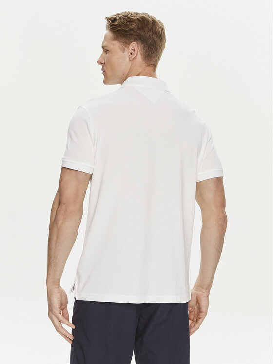 Tommy Hilfiger Tommy Hilfiger Polokošeľa Palm Under Collar MW0MW34738 Biela Regular Fit