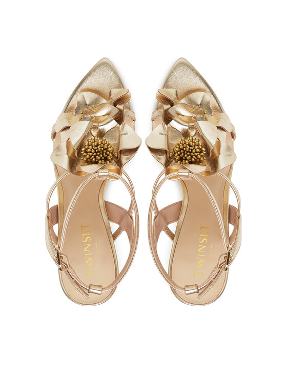 TWINSET TWINSET Sandalen 251TGT102 Goldfarben