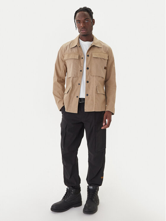 G-STAR G-STAR Πουκαμισοτζάκετ 4 Pkt Overshirt D26429-D387 Μπεζ Slim Fit