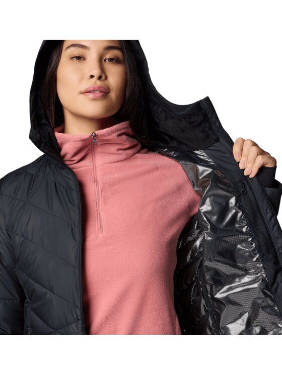 Columbia Columbia Kurtka zimowa Heavenly™ Hooded Jacket Czarny Regular Fit