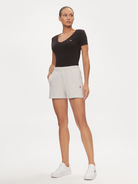 Tommy Jeans Tommy Jeans Sportiniai šortai New Cls DW0DW17772 Pilka Relaxed Fit