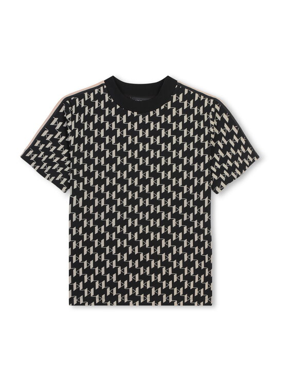Karl Lagerfeld Kids Karl Lagerfeld Kids T-Shirt Z30245/M92 Czarny Regular Fit