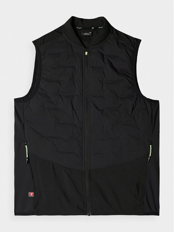 4F 4F Gilet 4FWAW24TVJAF136-22S Nero Slim Fit