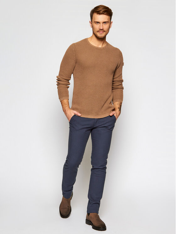 Pantaloni di tessuto 4930 36189 Blu scuro Modern