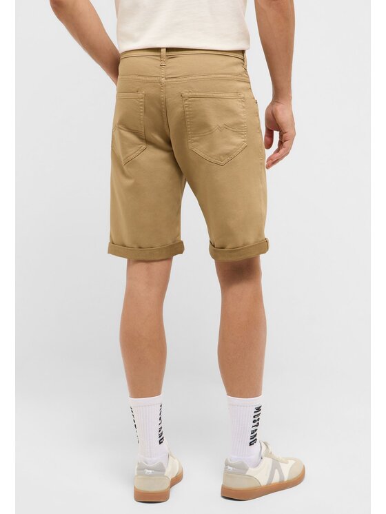 Mustang Mustang Pantaloncini di tessuto Style Chicago Shorts Z Beige Slim Fit