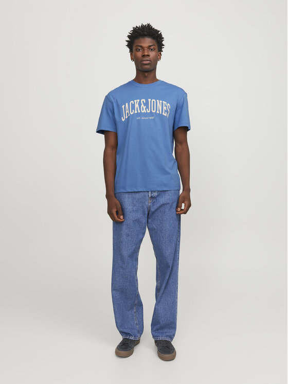 Jack&Jones Jack&Jones Tričko Josh 12236514 Modrá Relaxed Fit
