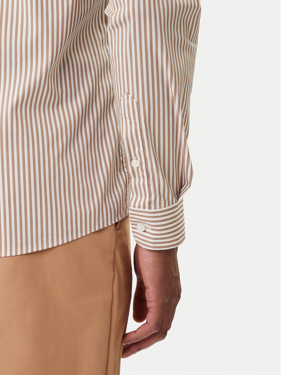 BOSS BOSS Сорочка H-Roan 50556085 Бежевий Slim Fit