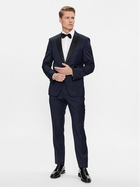 Boss Odijelo H-Huge-2Pcs-Tux-224 50493306 Tamnoplava Slim Fit