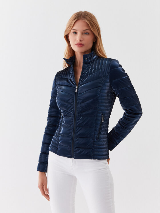 Guess Guess Giacca di transizione New Vona W3YL14 WFJ10 Blu scuro Regular Fit