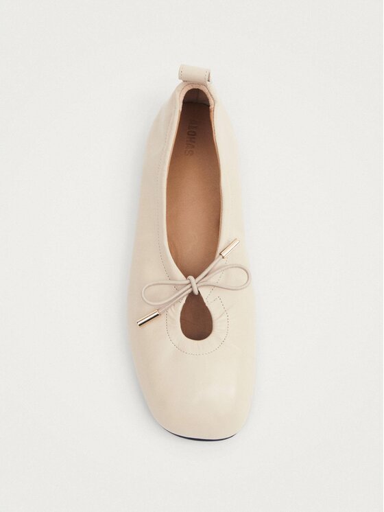 ALOHAS ALOHAS Baleriny Rosalind Cream Leather Ballet Flats Beżowy