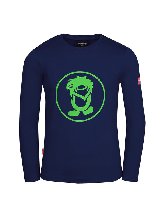 TROLLKIDS TROLLKIDS Longsleeve 343-100 Granatowy Regular Fit