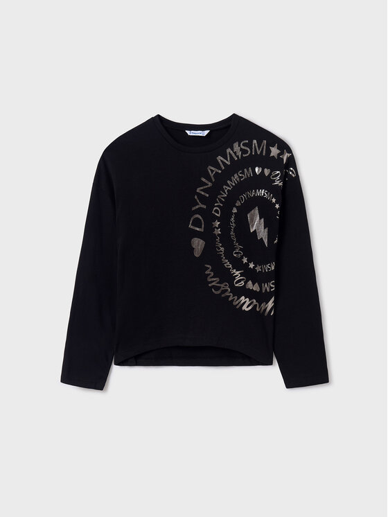 Mayoral Mayoral Bluza 7.058 Črna Regular Fit