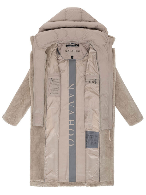 Navahoo Navahoo Kurtka zimowa Teddyzauber Szary Regular Fit