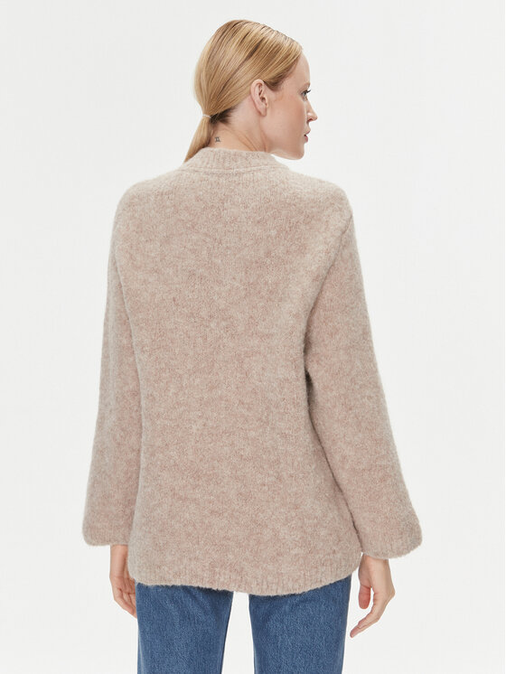 Tommy Hilfiger Tommy Hilfiger Pulover WW0WW40267 Bež Oversize