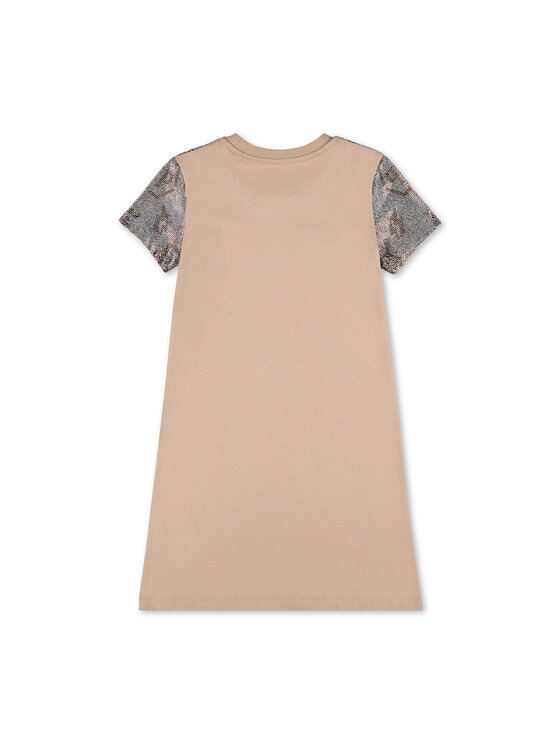 PHILIPP PLEIN PHILIPP PLEIN Vestito chemisier 30279 Beige Comfortable Fit