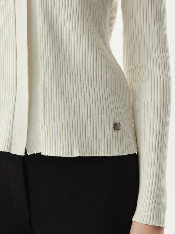 Calvin Klein Calvin Klein Strickjacke LV044G303G Creme Regular Fit