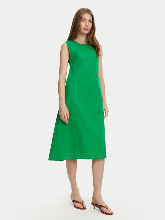 Selmark Selmark Rochie de vară BL495 Verde Regular Fit