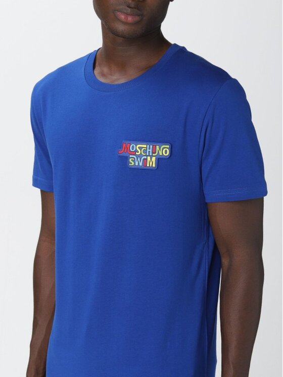 MOSCHINO Underwear & Swim MOSCHINO Underwear & Swim T-Shirt A1910 2316 0345 Modrá Slim Fit