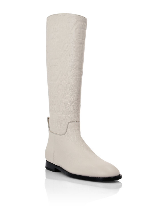 PHILIPP PLEIN PHILIPP PLEIN Kozaki 8001 Beżowy