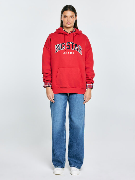 BIG STAR BIG STAR Bluza RUBIALSSA Czerwony Basic Fit