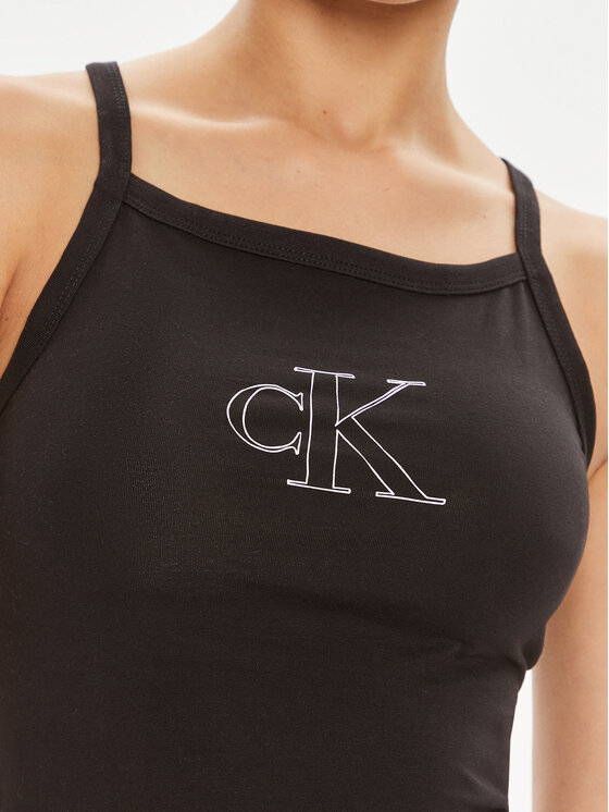 Calvin Klein Jeans Calvin Klein Jeans Top J20J223623 Czarny Slim Fit