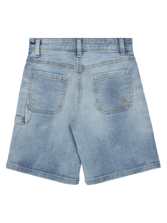 United Colors Of Benetton United Colors Of Benetton Kratke traperice 4PORC903I Plava Straight Fit