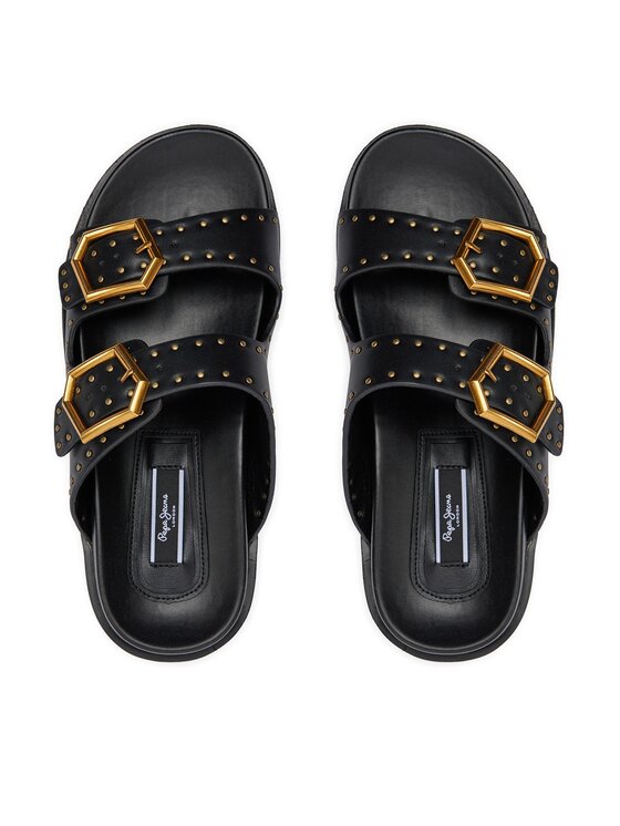 Pepe Jeans Pepe Jeans Šlepetės Pola Studs PLS90662 Juoda