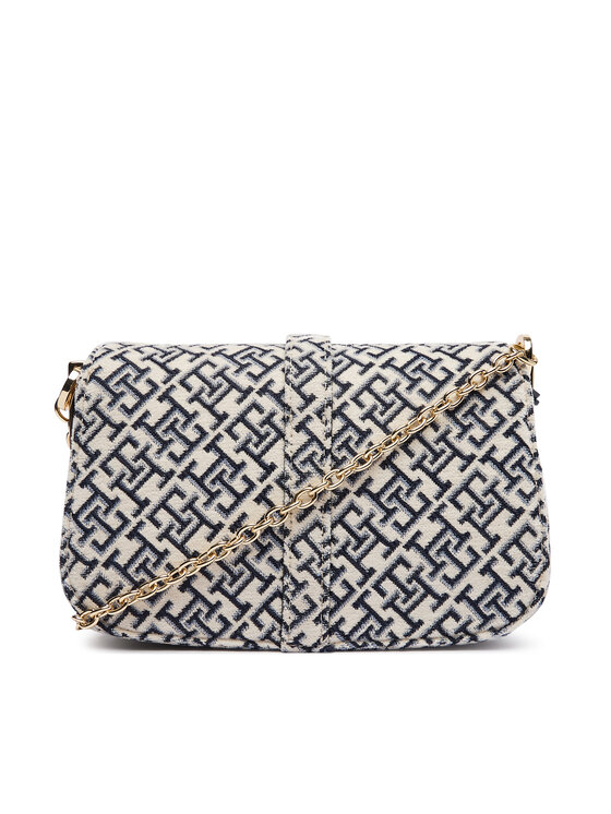 Tommy Hilfiger Tommy Hilfiger Geantă Th Heritage Chain Cross Jacquard AW0AW19320 Bleumarin