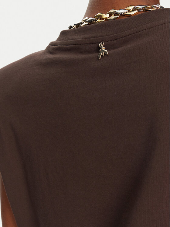 Patrizia Pepe Patrizia Pepe T-shirt 2M4423/J274-B825 Smeđa Regular Fit