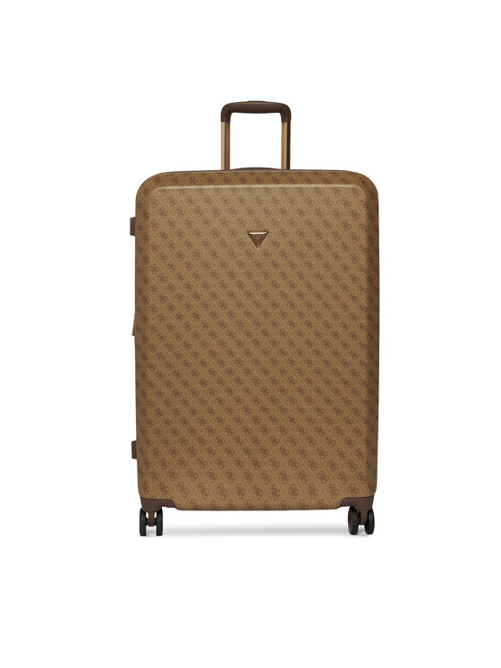 Guess Guess Μεγάλη Βαλίτσα Latona Travel TWHK92 11988 Σκούρο μπεζ