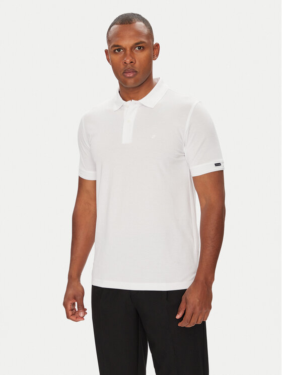 Pierre Cardin Pierre Cardin Polo C5 21344.2144 Biały Regular Fit