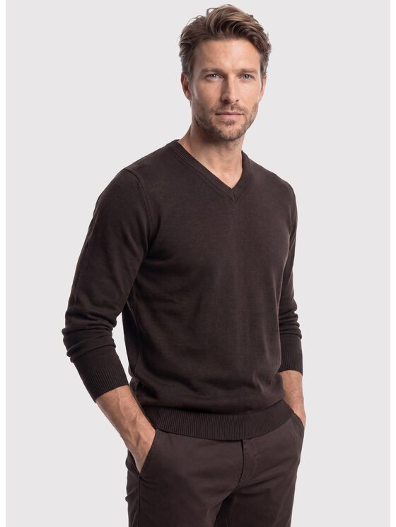 Pako Lorente Pako Lorente Sweter P26WB-2X-003 Brązowy Straight Fit
