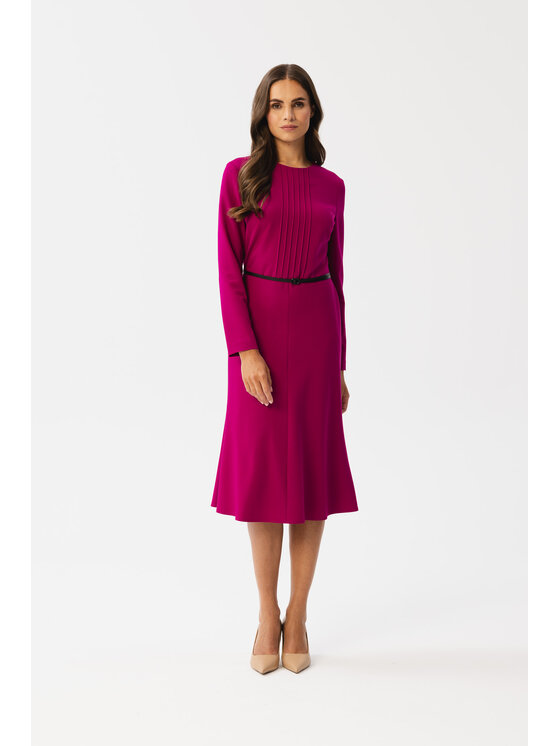 Stylove Stylove Sukienka codzienna S347 Fioletowy Modern Fit