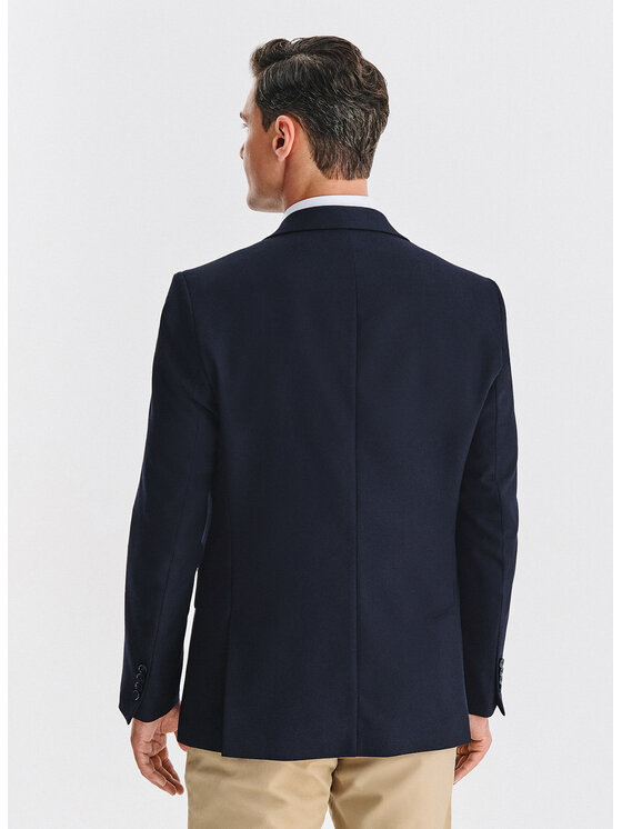 Pako Lorente Pako Lorente Marynarka P25WP-3X-030 Granatowy Slim Fit