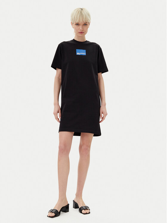 KARL LAGERFELD KARL LAGERFELD Haljina za svaki dan A2W13028 Crna Regular Fit