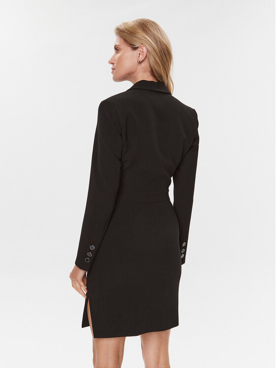 Guess Guess Повсякденна сукня W3BK0K WFQK2 Чорний Slim Fit