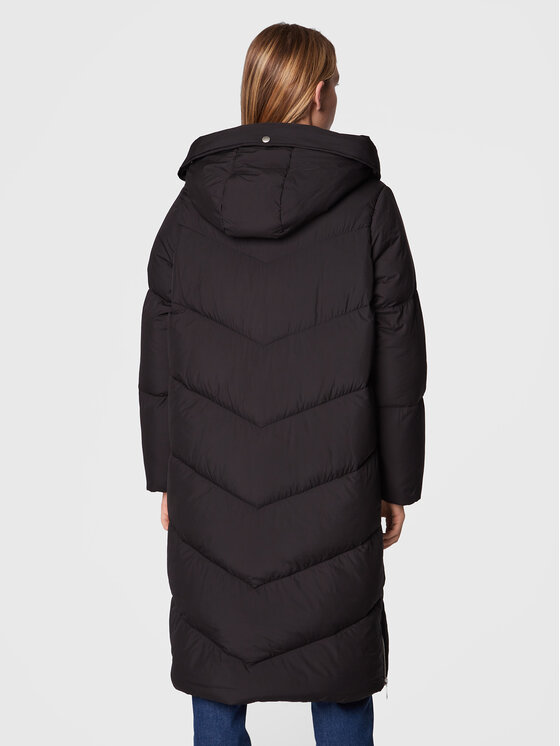 Tommy Hilfiger Tommy Hilfiger Μπουφάν χειμωνιάτικο Chevron Sorona WW0WW36210 Μαύρο Relaxed Fit