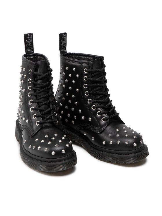 White studded cheap doc martens