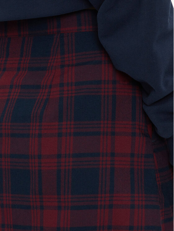 Tommy Jeans Tommy Jeans Miniszoknya DW0DW18889 Bordó Regular Fit