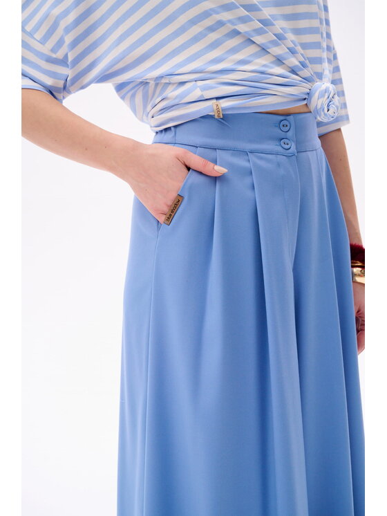 blue shadow blue shadow Spodnie damskie Vida Niebieski Regular Fit