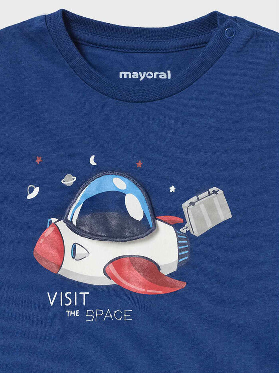 Mayoral Mayoral Μπλουζάκι 2.014 Μπλε Regular Fit