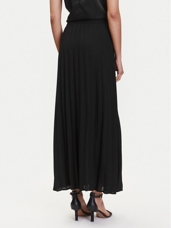 ONLY ONLY Plisovaná sukně Ronja 15328314 Černá Regular Fit
