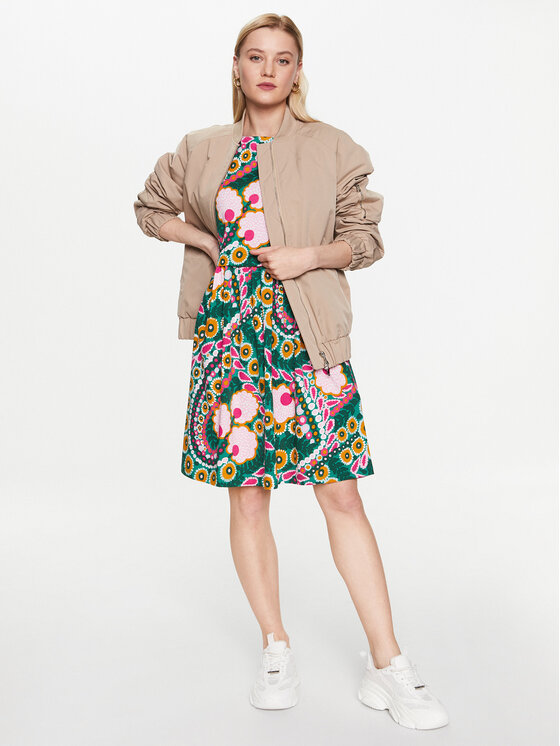 Weekend Max Mara Weekend Max Mara Ежедневна рокля Renna 2356210831 Зелен Regular Fit